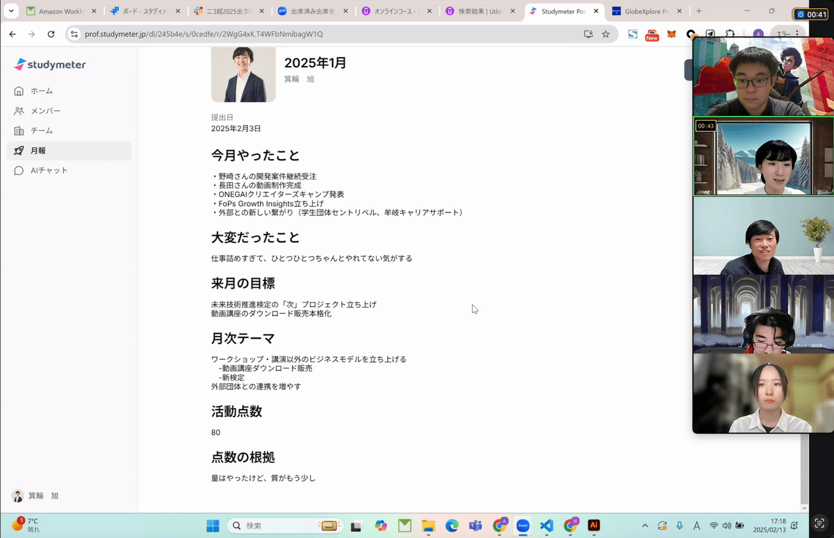 月報の画像